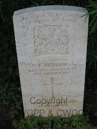 Dar Es Salaam War Cemetery - Duggan, J